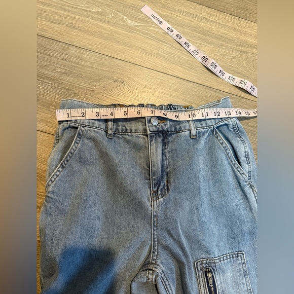 Cherry Co. Denim Low Rise Cargo Jeans - Picture 5 of 10